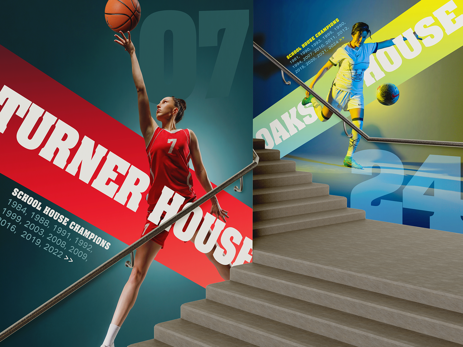 School Stairwell Graphics